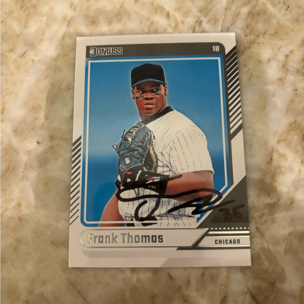 Frank Thomas Autographed Card NOT Authentic